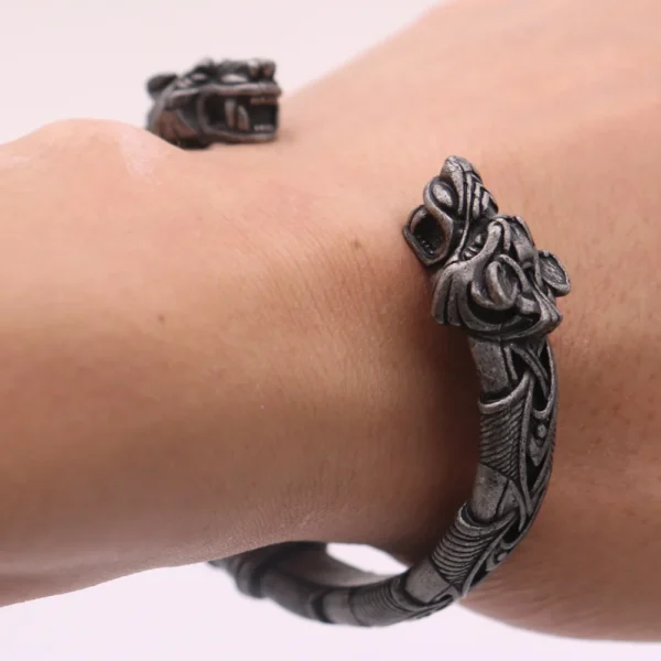 Bracelet Viking Tête de Loup