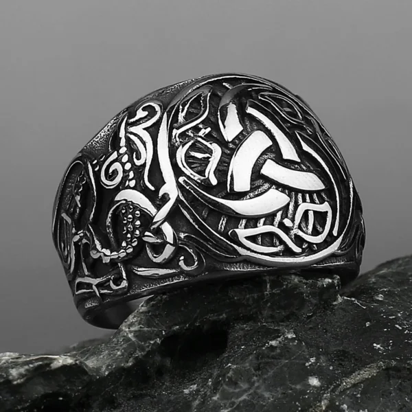 Bague Viking Rune Dragon