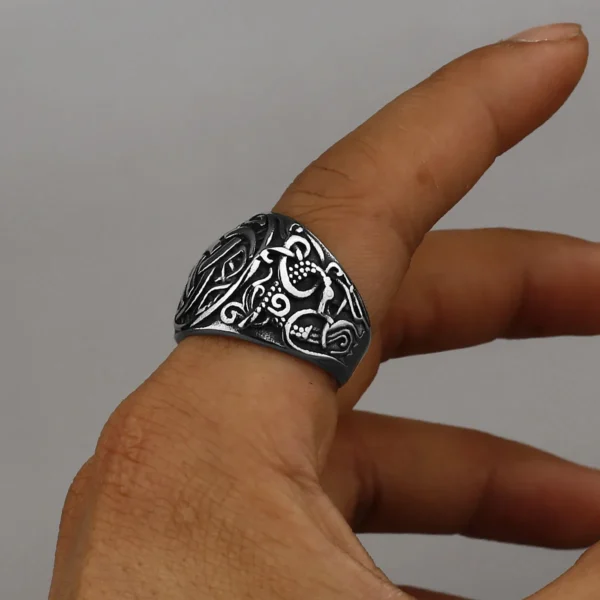 Bague Viking Rune Dragon