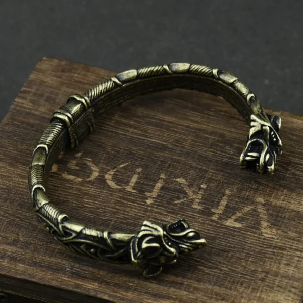 Bracelet Viking Tête de Loup