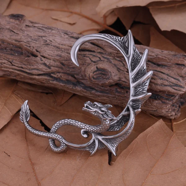 kf-S1414fc6786534d46b39555bab655ef0eQ Boucles d'oreilles à Clip de Dragon