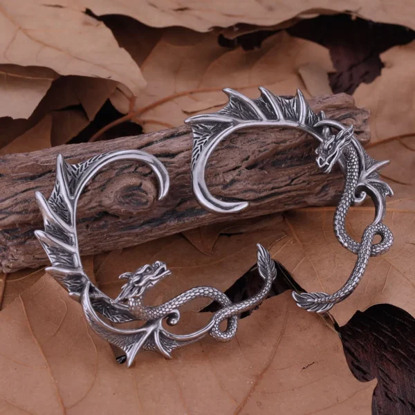 kf-S704e0bf864f841acb906f007ec380990Z Boucles d'oreilles à Clip de Dragon